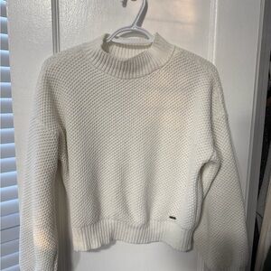 Hollister Cream Knit Turtleneck Pullover